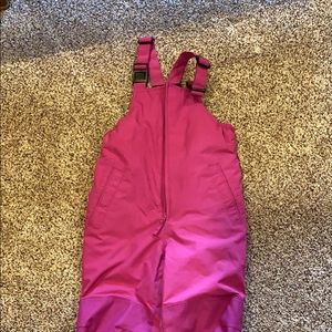 Girls size 6 Lands’ End Bibs